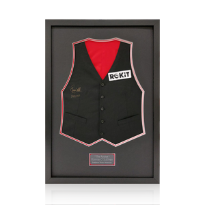 Ronnie O'Sullivan Signed Exhibition 22/23 Waistcoat Display