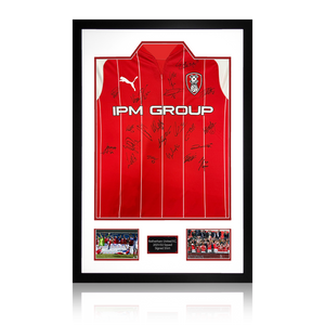 Rotherham United Squad Signed 2021-22 Shirt Premium Frame