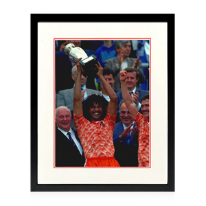 Ruud Gullit Signed Netherlands Image Deluxe Mount Frame