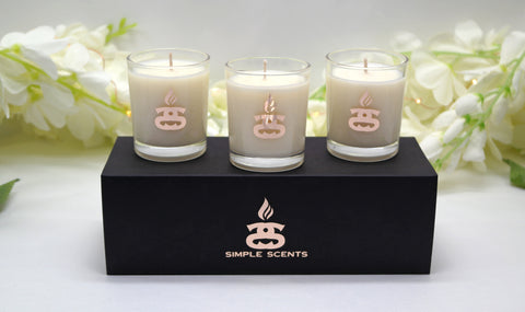 Simple Scents Mini Indulgence Trio Luxury Soy Candles 75g each