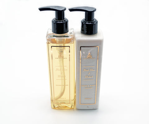 Simple Scents Black Plum & Rhubarb Hand Wash & Lotion Set 250ml