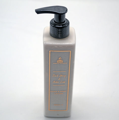 Simple Scents Dark Honey & Amber Leaf Hand & Body Lotion 250ml