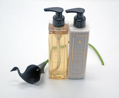 Simple Scents Dark Honey & Amber Leaf Hand Wash & Lotion Set 250ml
