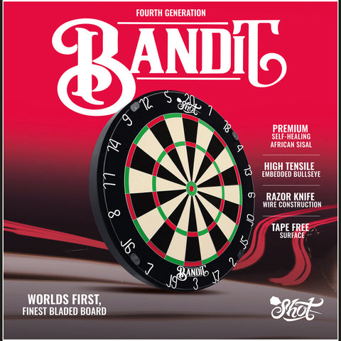 Shot Bandit Professional Dartboard 4th GEN
