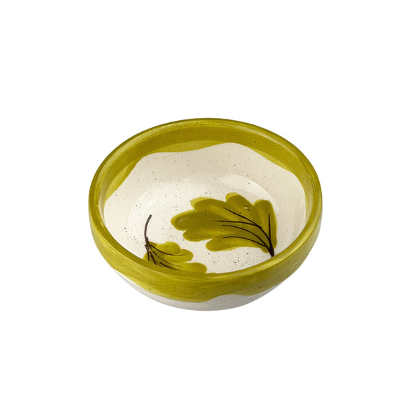 Oak Leaves Ceramic Dip Bowl