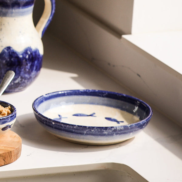 Fish Ceramic Serving Bowl - Medium