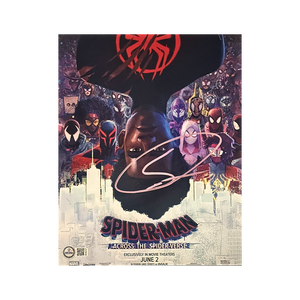 Shameik Moore Signed Spider-Man Across The Spider-Verse 10x8 Image 3 (AFTAL Authenticated)