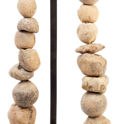 500+ Year old terracotta beads 23A