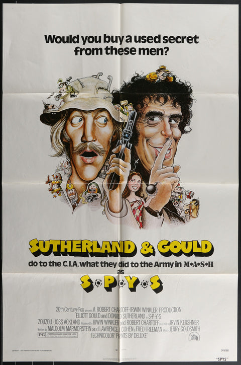 SPYS (1974) Original US One Sheet Movie Poster