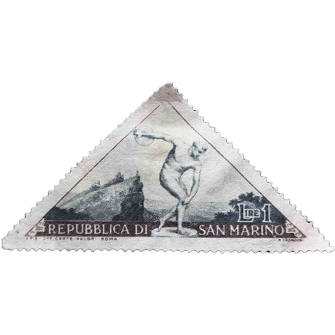 San Marino 1953 1 - Sammarinese lira Used Postage Stamp Pro Sport
