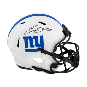 Saquon Barkley Signed Giants Full-Size Lunar Eclipse Alternate Speed Helmet (Fanatics)