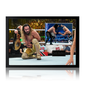 Seth Rollins Signed Image Iconic Frame (JSA)