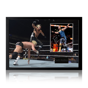 Seth Rollins Signed Image Iconic Frame (JSA)