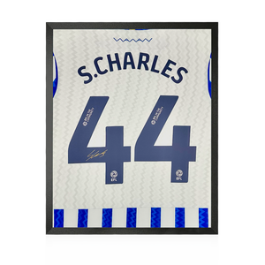 Shea Charles Signed Sheffield Wednesday 24/25 Shirt Compact Frame