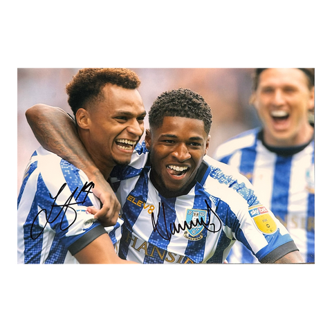 Jacob Murphy & Kadeem Harris Signed Sheffield Wednesday 12x8 #3