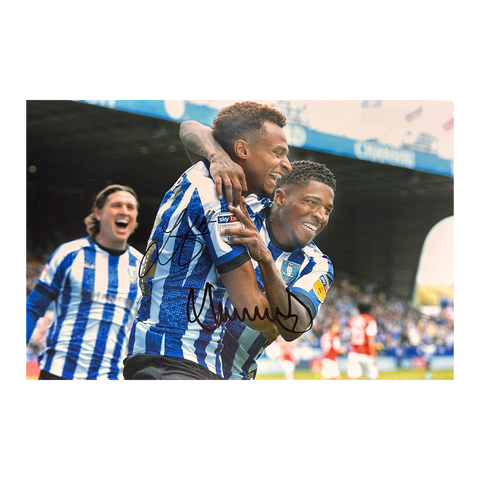 Jacob Murphy & Kadeem Harris Signed Sheffield Wednesday 12x8 #4