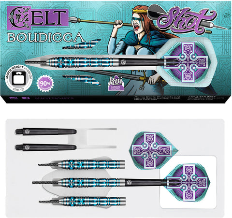 Shot Celt Boudicca 90% Steeltip darts