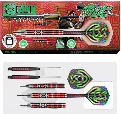 Shot Celt Claymore 90% Steeltip darts