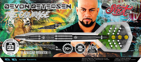 Shot Devon Peterson Courage 90% steeltip darts