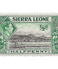 Sierra Leone Stamp 1938 1.5 Penny George VI Freetown Harbour