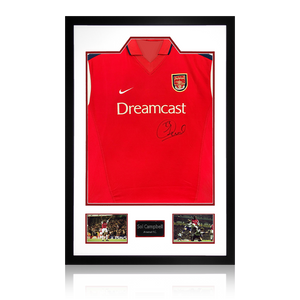 Sol Campbell Signed Arsenal 00/02 Shirt Premium Frame