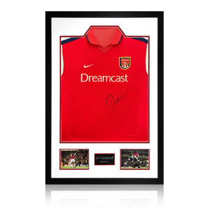 Sol Campbell Signed Arsenal 00/02 Shirt Premium Frame