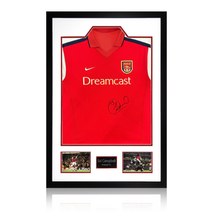Sol Campbell Signed Arsenal 00/02 Shirt Premium Frame