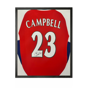Sol Campbell Signed Arsenal Shirt Compact Frame