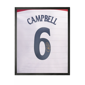 Sol Campbell Signed England Shirt Compact Frame