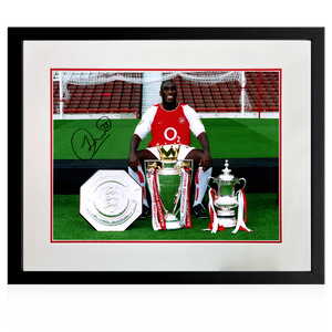 Sol Campbell Signed Arsenal Image Deluxe Mount Frame