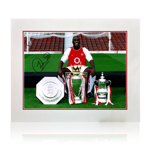 Sol Campbell Signed Arsenal Image Deluxe Mount