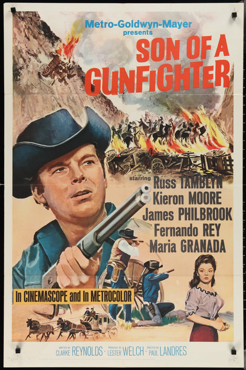 Affiche de film originale américaine (One Sheet) du film "Son Of A Gunfighter" (1966)