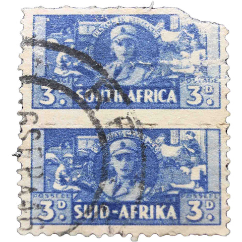 South Africa 1941 Women's Auxiliary Services 3d. Used Stamp