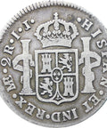 Spain Peru 1788 2 Reales Carlos III Coin