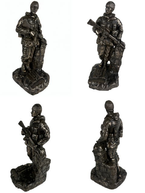 SAS Special Air Service Trooper Cold Cast Bronze Military Statue