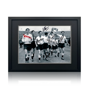 Tottenham Hotspur 1961 Squad Signed By 7 Image 1 Deluxe Mount Frame