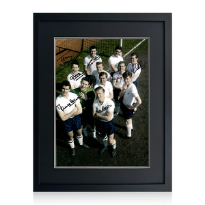 Tottenham Hotspur 1961 Squad Signed By 7 Image 4 Deluxe Mount Frame
