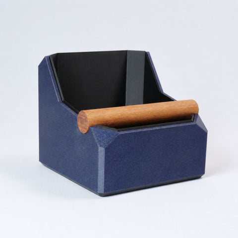 Square Coffee Knock Box with Real Oak Knock Bar