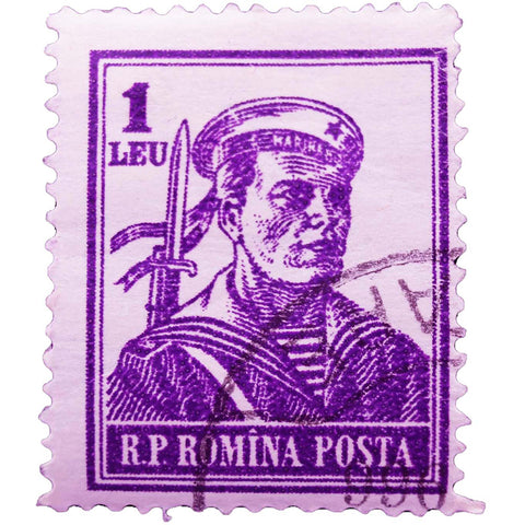 Stamp 1955 Romania Stamp Sailor 1 Leu Stamps Collectible