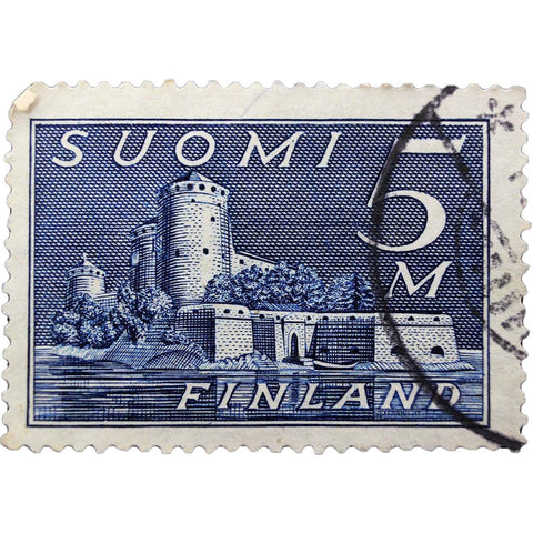 Stamp Finland 1930 5 Mark Castle in Savonlinna