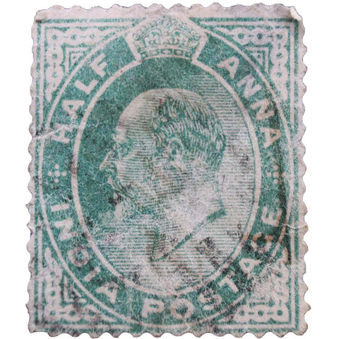 Stamp India 1906 King Edward VII Half Anna