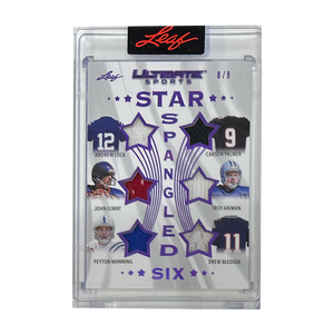 Leaf Star Spangled Six Andrew Luck, Carson Palmer, John Elway, Troy Aikman, Peyton Manning & Drew Bledsoe 8/8