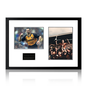 Steve Bull Signed Wolverhampton Wanderers Deluxe Mount Frame