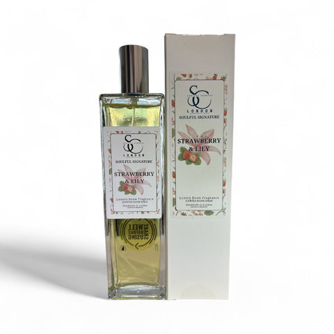 Strawberry & Lily Luxury Room Spray (Alcohol‑Free) – 100ml