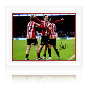 Sydie Peck Signed Sheffield United Deluxe Mount
