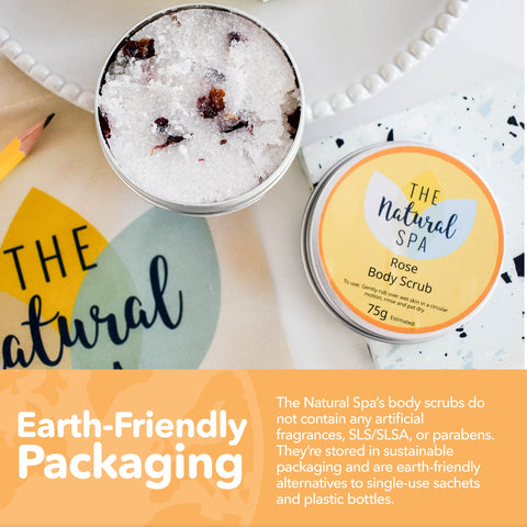 Rose Sugar Scrub | Natural Exfoliating Body Scrub for Smooth, Glowing Skin | Vegan, Plastic-Free Skincare | 2 Size Options