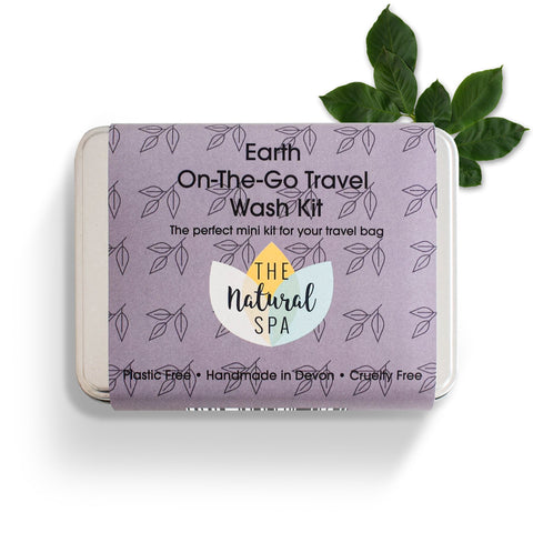 Earth Mini Travel Wash Kit | Natural “On the Go” Shampoo, Conditioner & Soap Set | Vegan, Plastic-Free Hair Care | Perfect Travel Gift