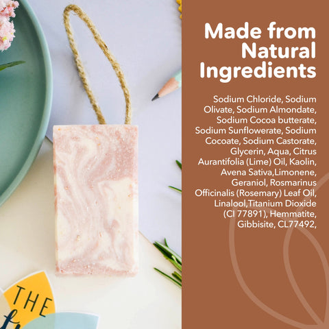 Himalayan Promise Soap Bar | Rosemary Lime & Himalayan Pink Salt Natural Handcrafted Soap | Vegan, Plastic-Free Skincare | 2 Styles Available