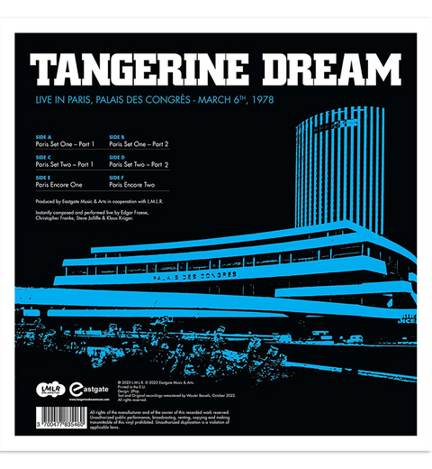 Tangerine Dream – Live in Paris, 6 March 1978 (RSD 2023 Limited Edition 3-LP Box Set on Split-Coloured Vinyl)
