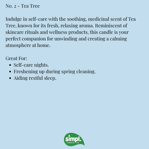 Tea Tree Essential Oil Candle